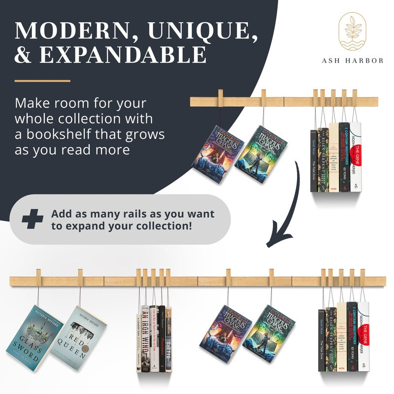 Book Display Rail Pair