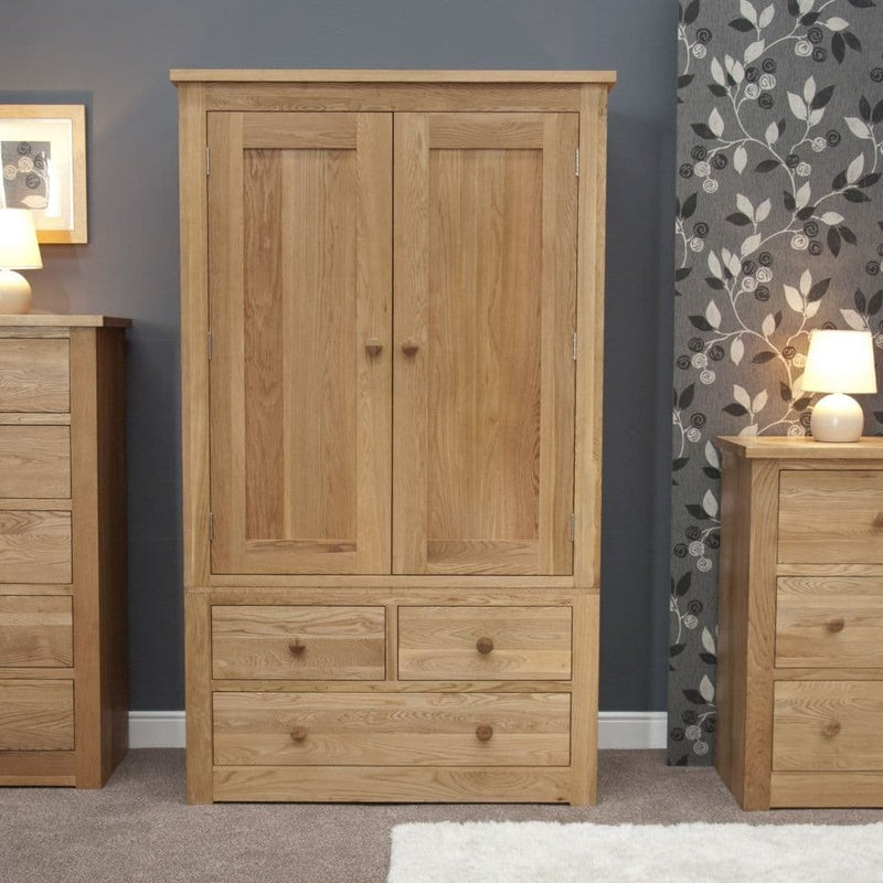 Double Wardrobe Set for a Shared Room in Solid Oak