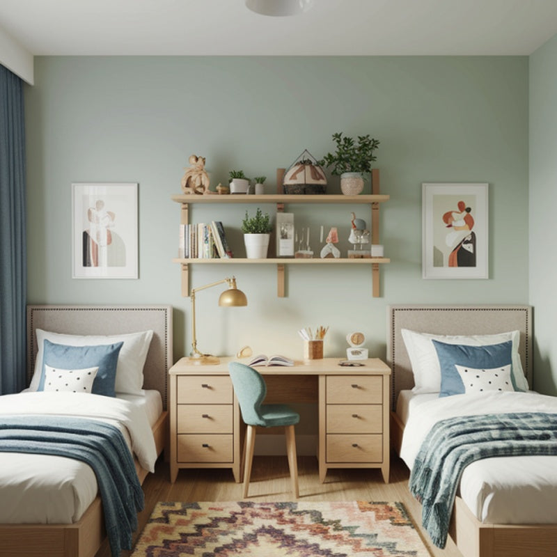Shared Bedroom Package for Two Children in Painted Birch Plywood