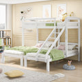 Triple Bunk Bed for Three Children in Solid Pine