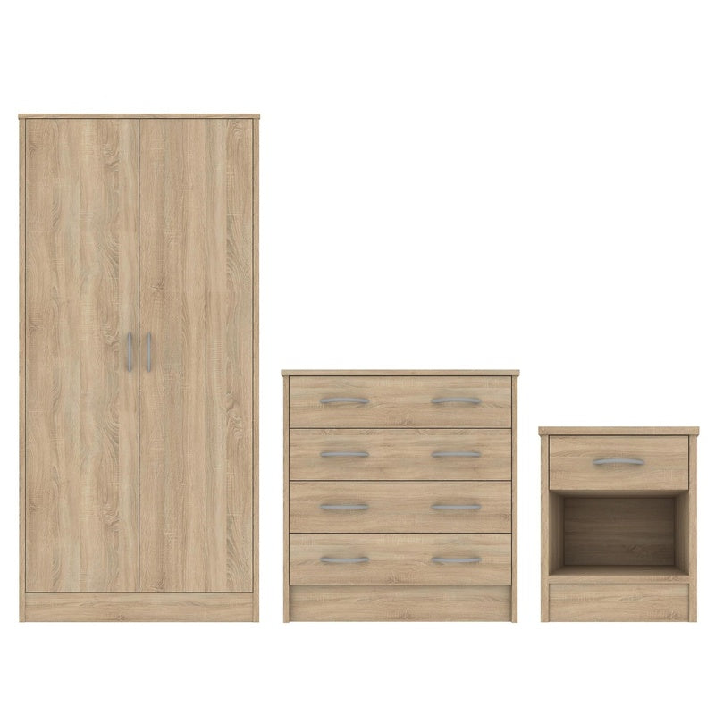 Wardrobe Chest and Changing Top Set in Solid Oak